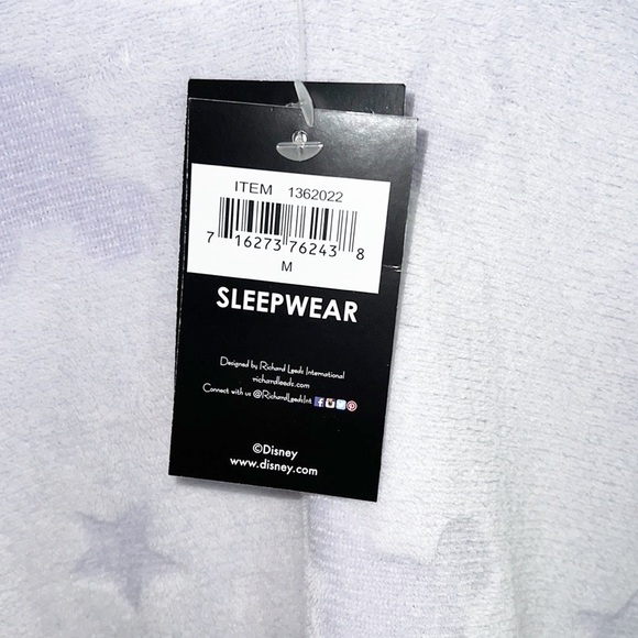 Disney Light Purple And White Mickey Mouse Hoodie Soft Comfortable Sleepwear NEW - Picture 11 of 14